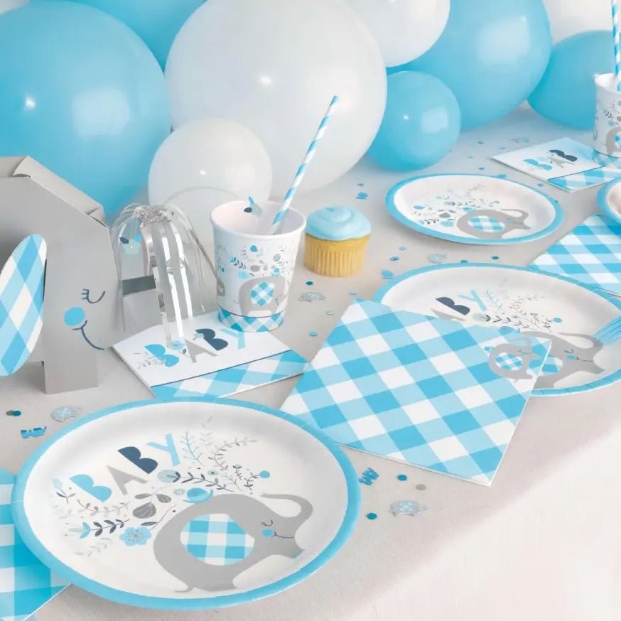 Baby Shower - Boys Blue - Party Owls