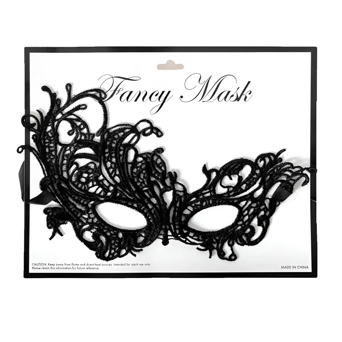 Adult Black Fancy Lace Masquerade Mask