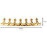 Gold Jewelled Fabric Royal Crown - King/Queen