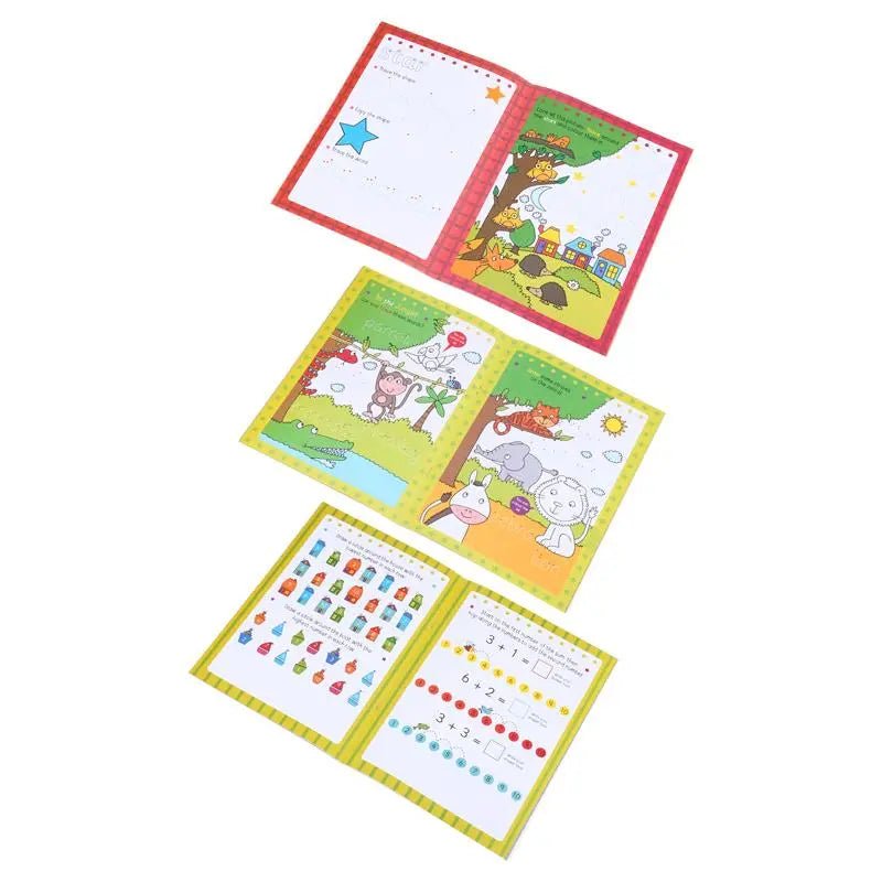 Activity Books 6pk 32 - Page Words Letters Opposites Animals Numbers Shapes - Party Owls