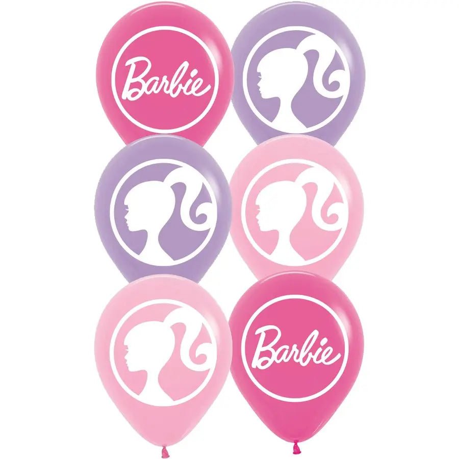 Barbie Latex Balloons 30cm (12") 6pk - Party Owls