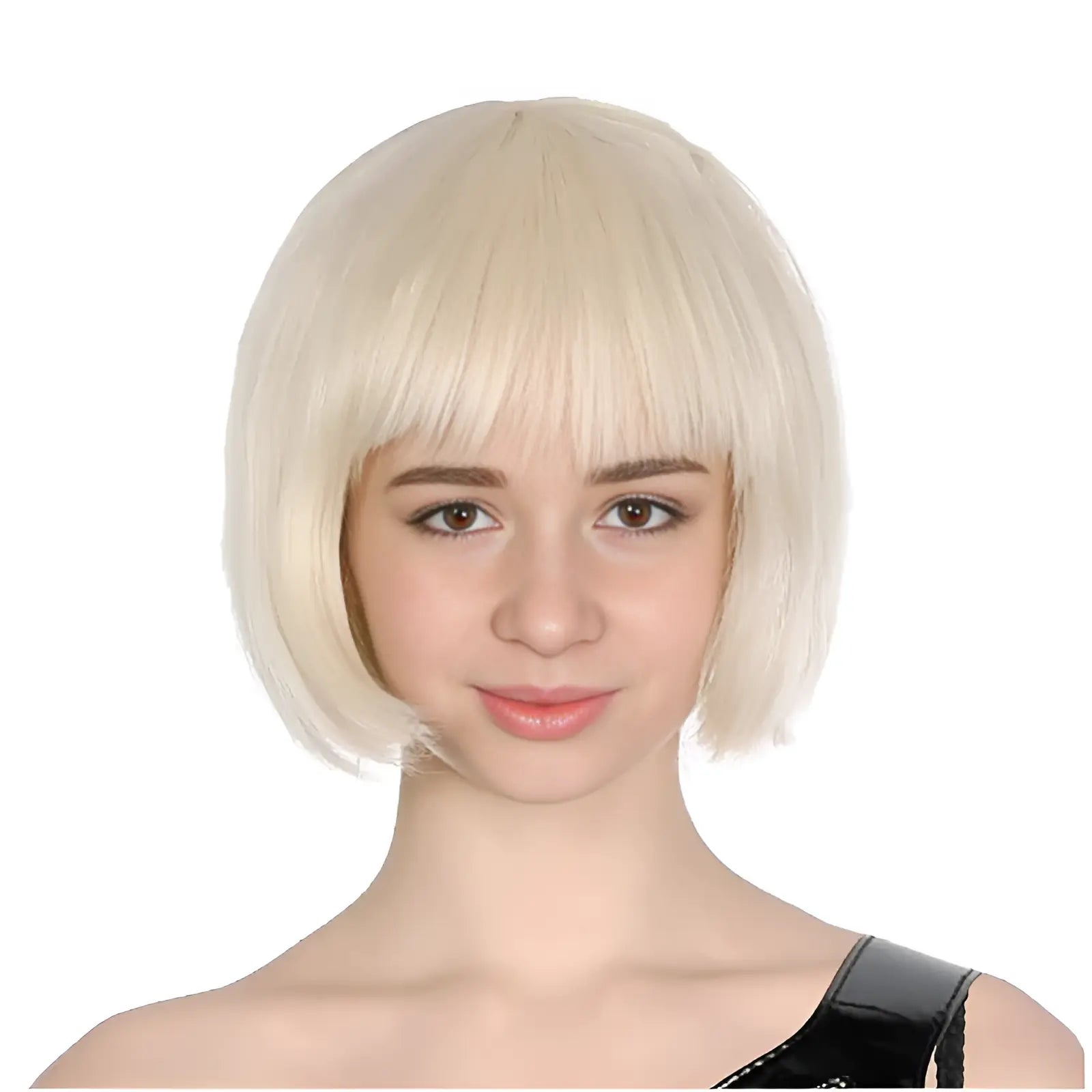 Blonde Short BOB Wig With Fringe - Party Owls