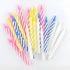 Candy Spiral Birthday Candles 24pk Assorted Colours - Party Owls