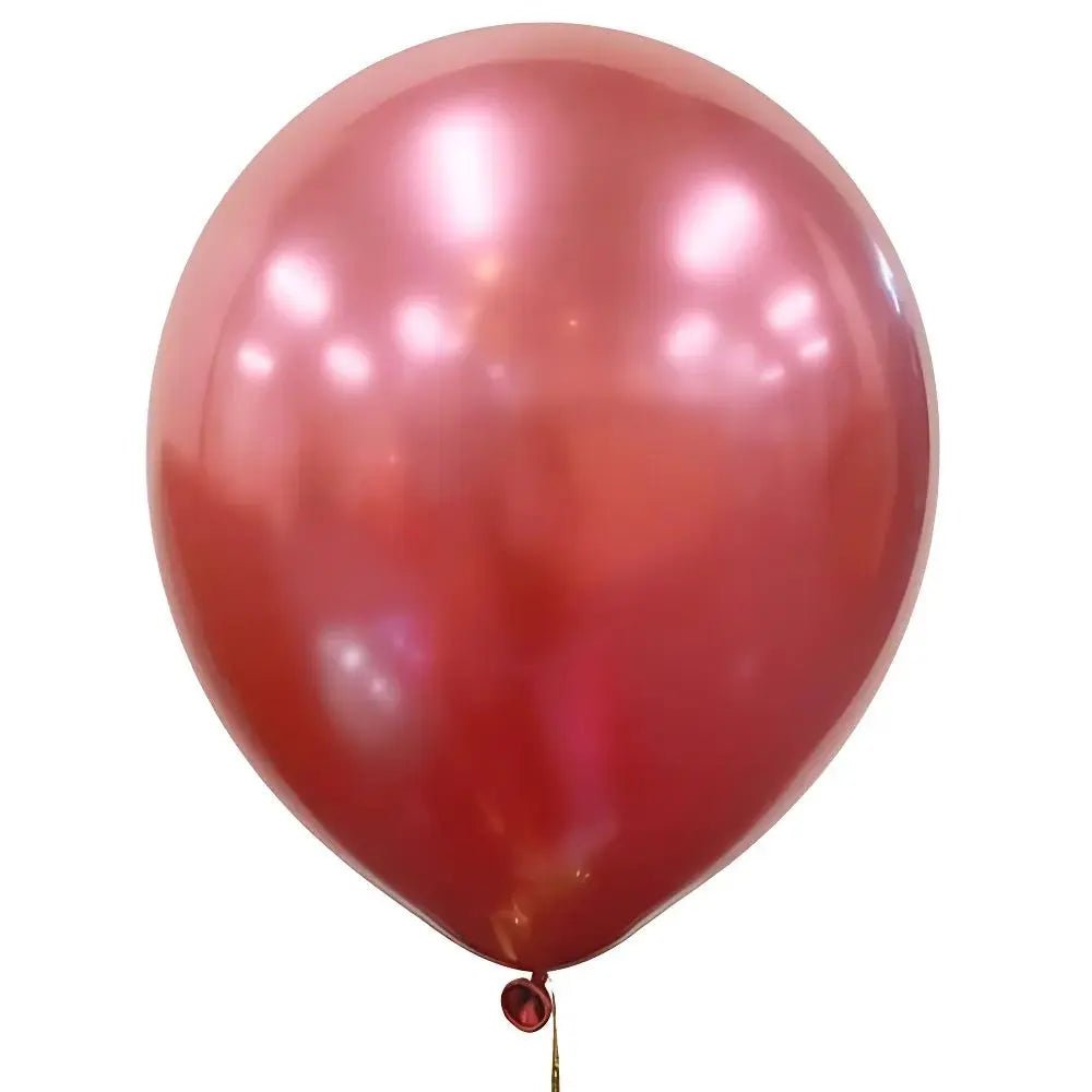 Chrome Pink Latex Balloons 30cm (12") 10pk - Party Owls