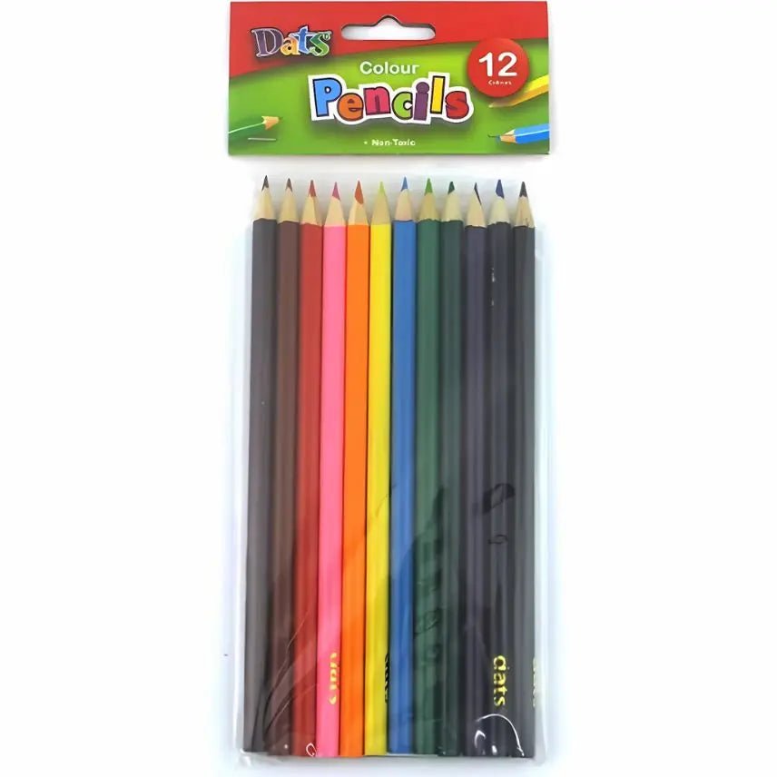 Colour Pencils 18cm 12pk Multi - Coloured - Party Owls