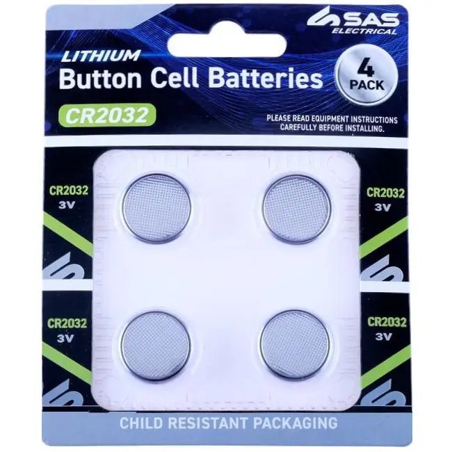 CR2032 Lithium Coin Cell Batteries 3V (Pack of 4) - Party Owls