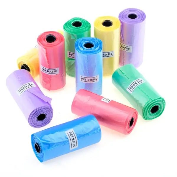 Dog Clean Up Refill Bags 150pcs (10 Rolls x 15pcs) - Party Owls