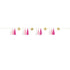 Gold Foil Star & Pink Tassel Garland 1.82m (6') Hanging Decorations - Party Owls