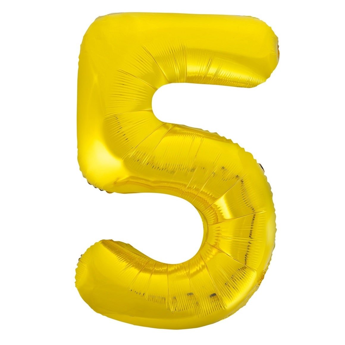 Gold Number 5 Giant Numeral Foil Balloon 86CM (34") - Party Owls