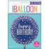 Happy Birthday Navy Blue Gold Confetti Foil Balloon 45cm (18") - Party Owls