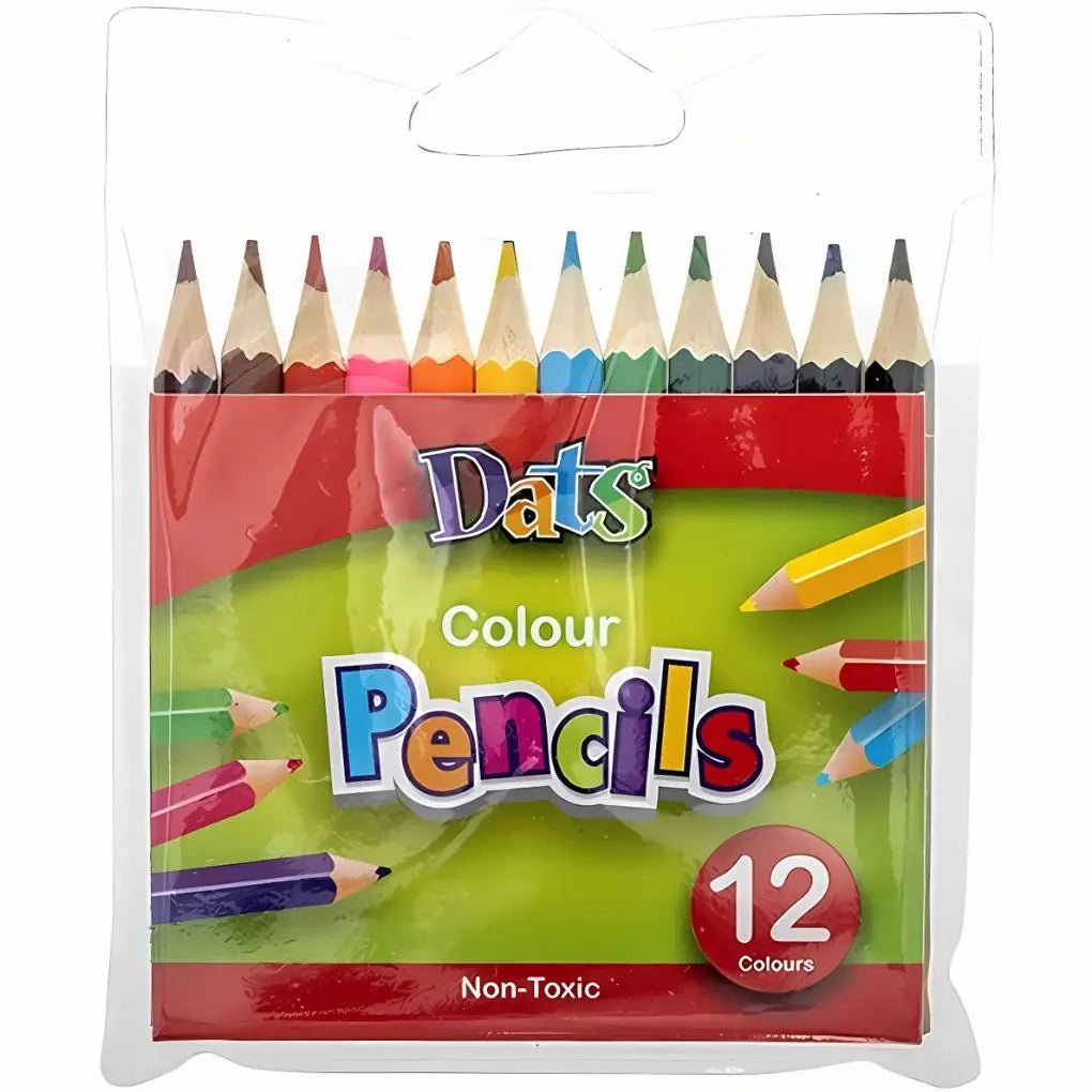 Mini Colour Pencils 12pk Assorted Colours - Party Owls