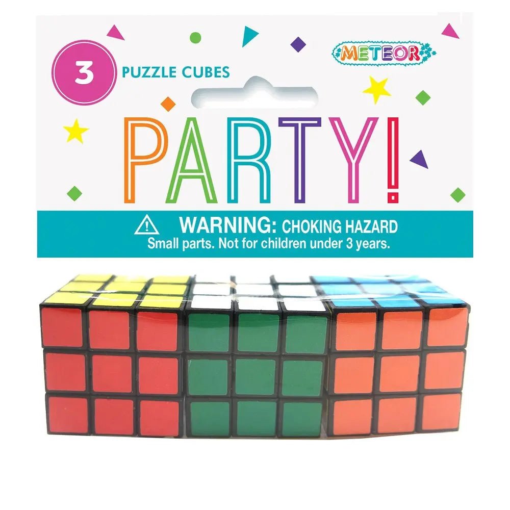 Mini Magic Cubes 3pk Puzzle Party Favour - Party Owls