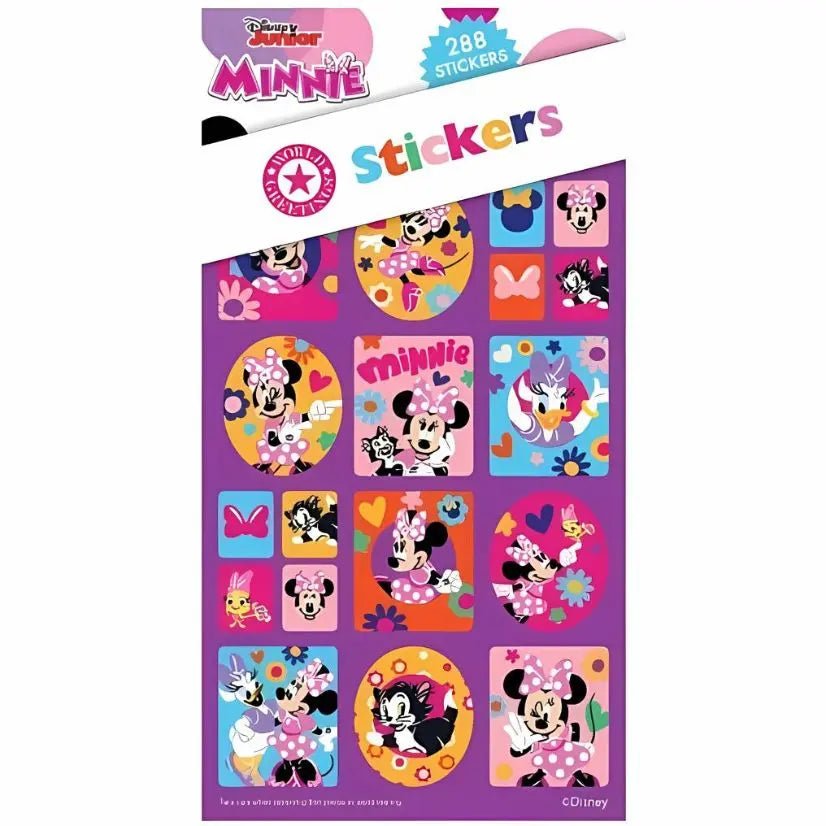 Minnie Mouse Sticker Book 288pk (12 Sheets) - Party Owls