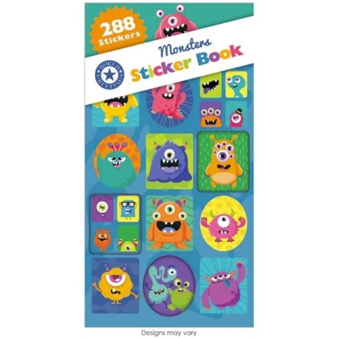 Monster Mask Sticker Book 288pk (12 Sheets) Party Favour - Party Owls