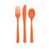 Orange Solid Colour Assorted Cutlery 18pk - Party Owls