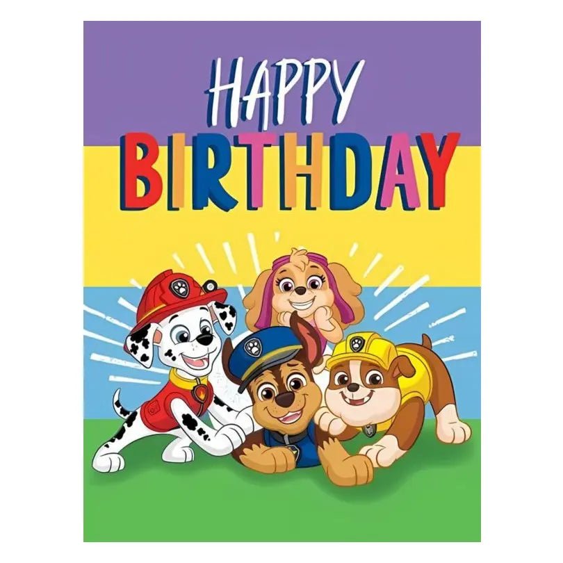 PAW Patrol Small Birthday Card 8.5cm x 11cm With White Envelope - Party Owls