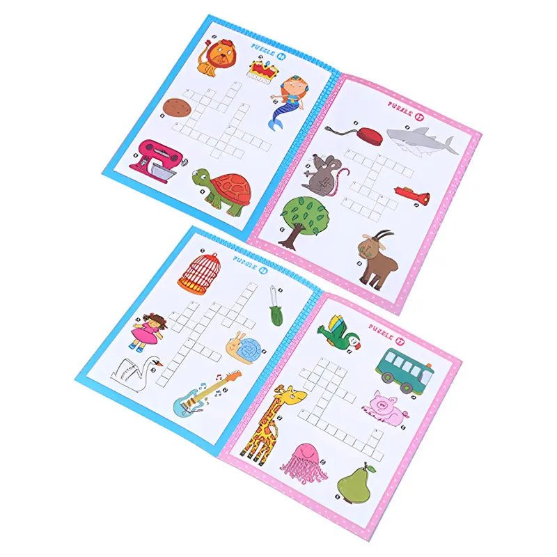 Picture Cross Word Activity Books 2pk 32 - Page 270mm x 197mm - Party Owls