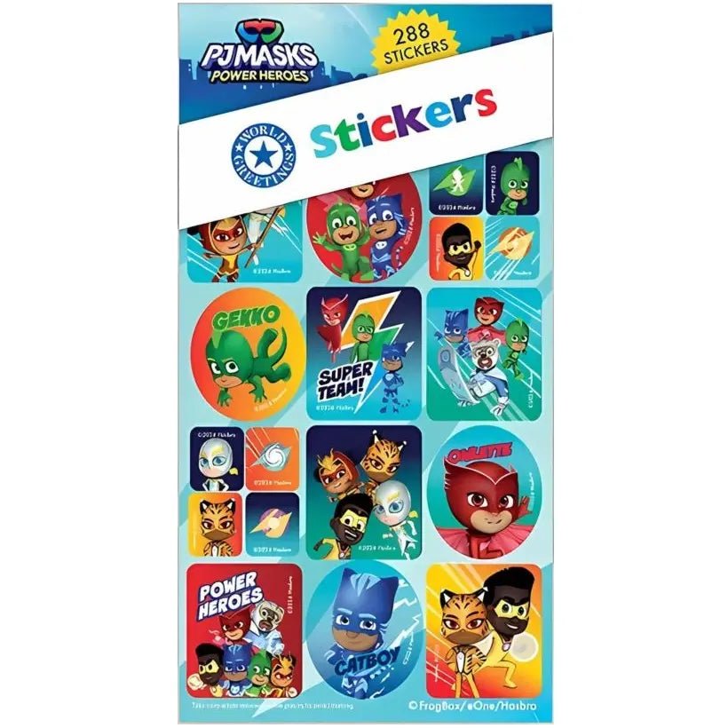 PJ Masks Sticker Book 288pk (12 Sheets) - Party Owls