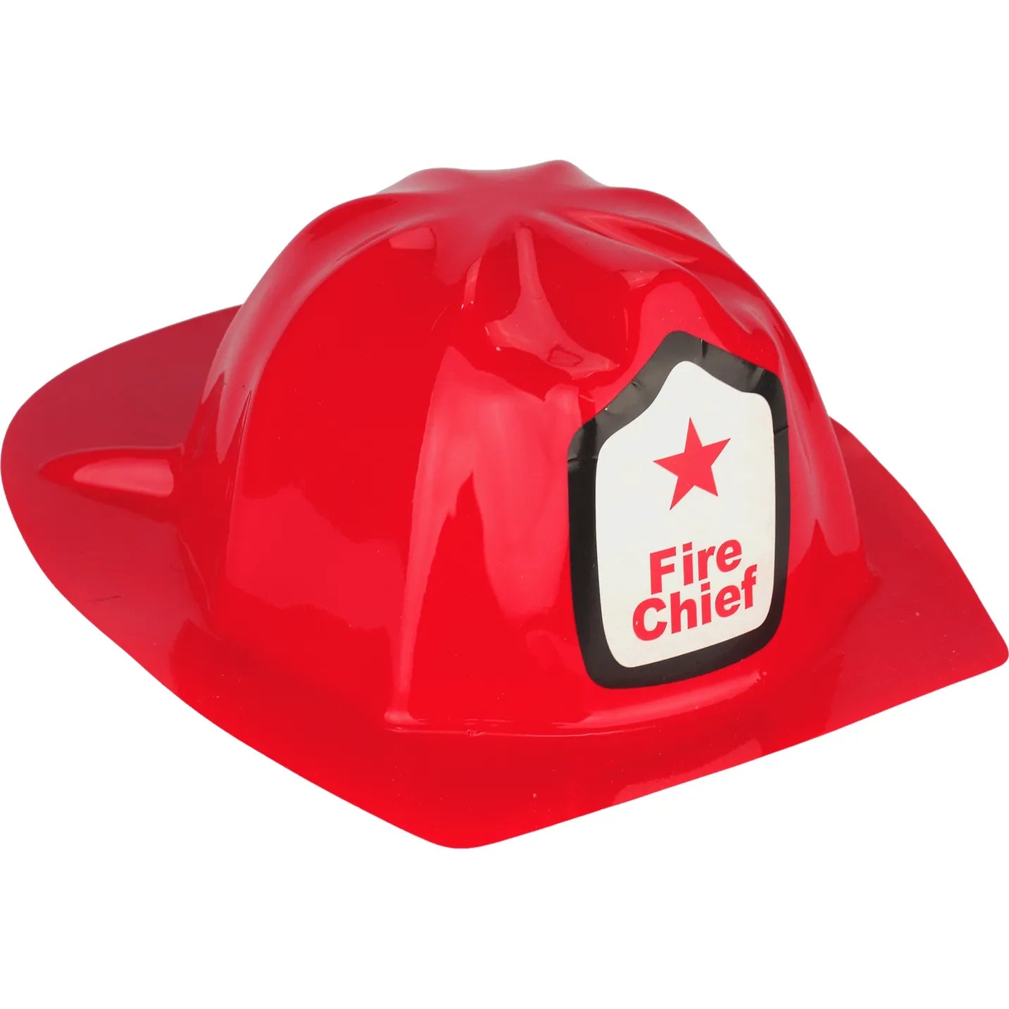 Red Fire Chief Plastic Party Hat Firefighter Helmet - Party Owls