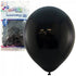 Standard Black Latex Balloons 30cm (12") 25pk - Party Owls