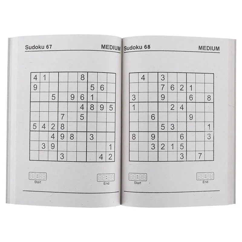 Sudoku Puzzle Books 4pk A5 160 - Page Large Print - Party Owls