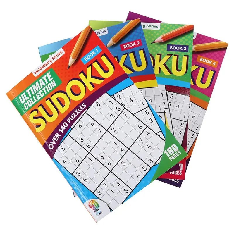 Sudoku Puzzle Books 4pk A5 160 - Page Large Print - Party Owls