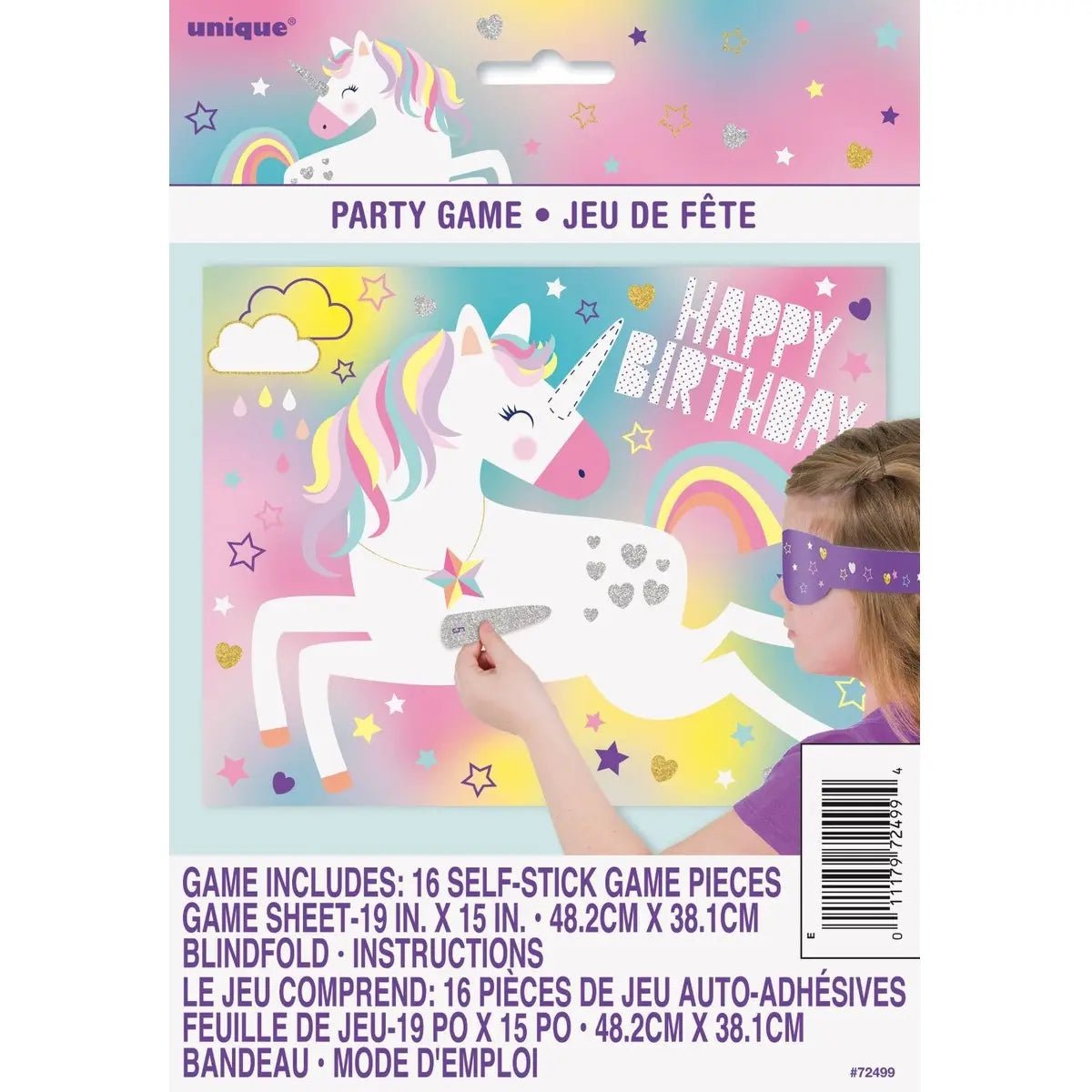 Unicorn Paper Party Blindfold Game - Party Owls