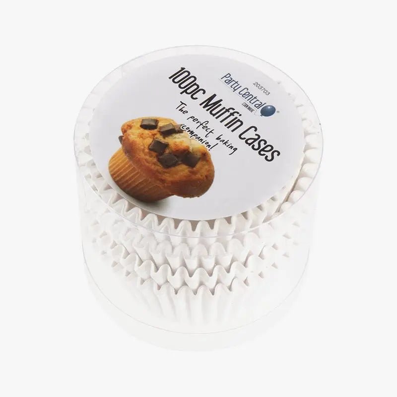 White Muffin Cases 100pcs Cupcake Baking Cups Paper Liners - Party Owls