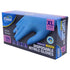 XL Disposable Nitrile Gloves 100pk Blue Powder Free Cleaning & Food Safe - Party Owls