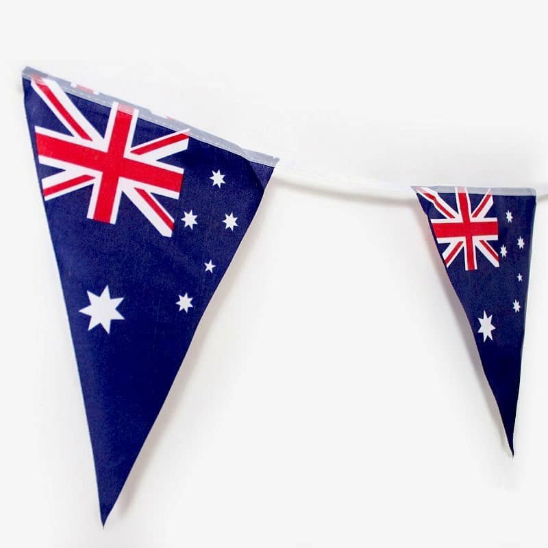 10 Australian Triangle Bunting Flags 3.6M Australia Day 13279 - Party Owls