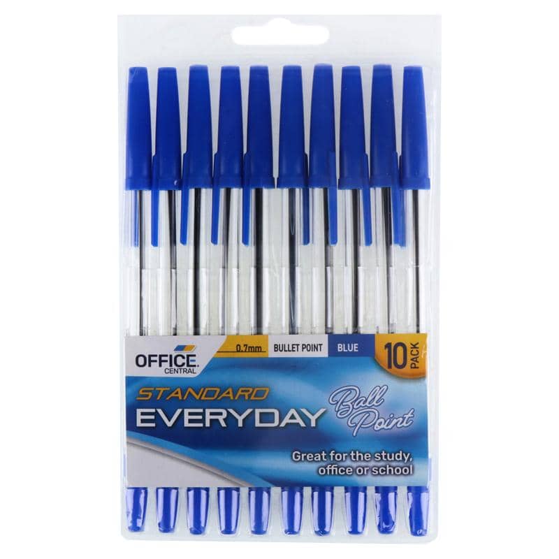 Ballpoint Pens 10pk Blue Ink Colour - Party Owls