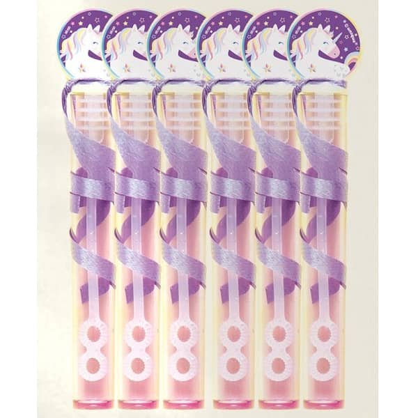 Unicorn Bubbles & Wands 6pk Party Favour 72498 - Party Owls