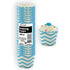 Chevron Powder Blue Paper Baking Cups 25pk 47279 - Party Owls