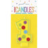 Decorative Numeral Candle "1" 8CM (3") - Party Owls