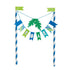 Dinosaurs Bunting Cake Topper Blue And Green - Party Owls