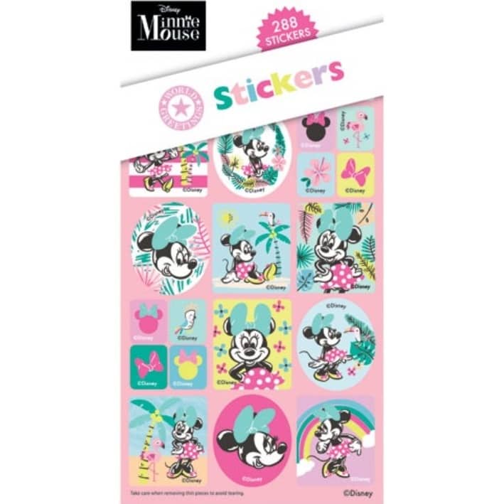 Disney Minnie Mouse Sticker Book 288pk (12 Sheets) - Party Owls