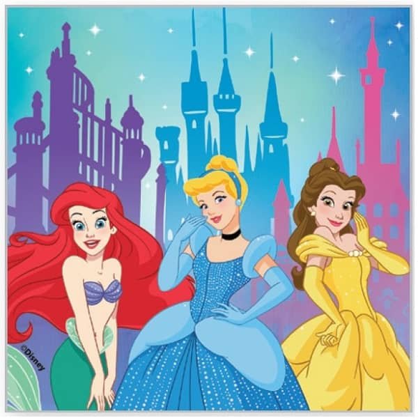 Disney Princess Lunch Napkins 20pk Serviettes - Party Owls