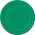 Emerald Green Large Round Paper Plates 23cm (9") 8pk Solid Colour - Party Owls