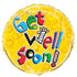 Get Well Soon Humour Yellow Foil Balloon 45cm (18") 54446 - Party Owls