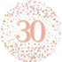 Rose Gold 30th Birthday Foil Prismatic Balloon 45cm (18") 210424 - Party Owls