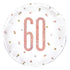 Rose Gold 60th Birthday Foil Prismatic Balloon 45CM (18") 84905 - Party Owls