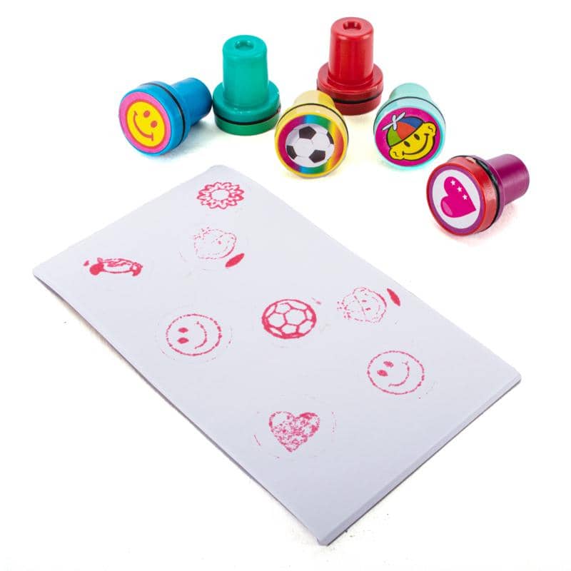 Fun Reward Stamps 6pk Toys Art Craft Party Favours - Party Owls