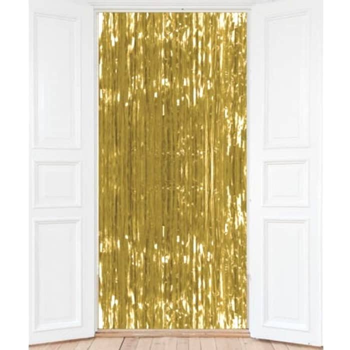 Metallic Gold Foil Curtain 2M x 90CM Backdrop E7778 - Party Owls