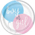 Gender Reveal Large Paper Plates 23CM (9") 8pk Tableware 76085 - Party Owls