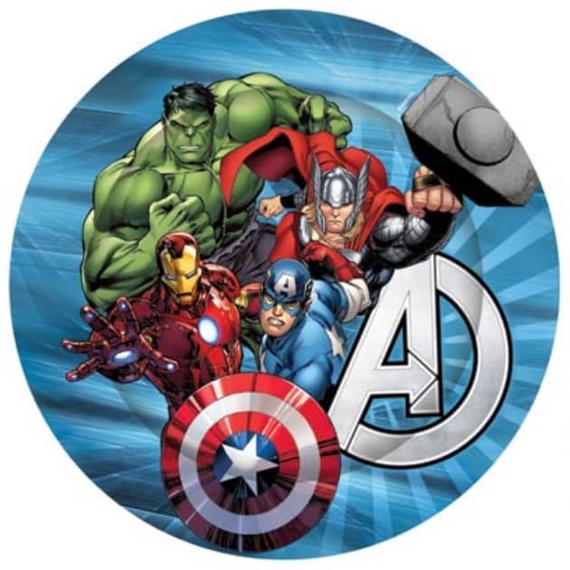 Marvel Avengers Paper Plates 23CM (9") 8pk - Party Owls