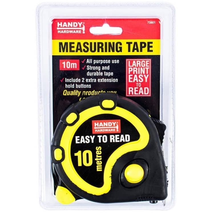 Measuring Tape 10M Heavy Duty Centimetres Inches 73801 - Party Owls
