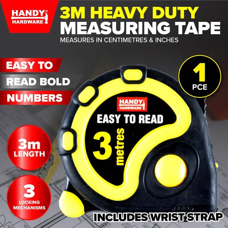Measuring Tape 3M Heavy Duty Centimetres Inches - Party Owls