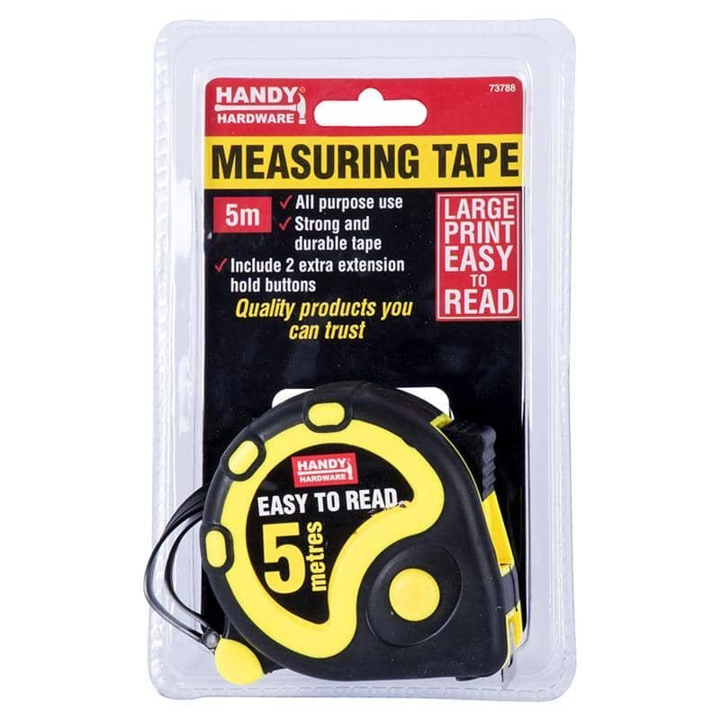 Measuring Tape 5M Heavy Duty Centimetres Inches 73788 - Party Owls