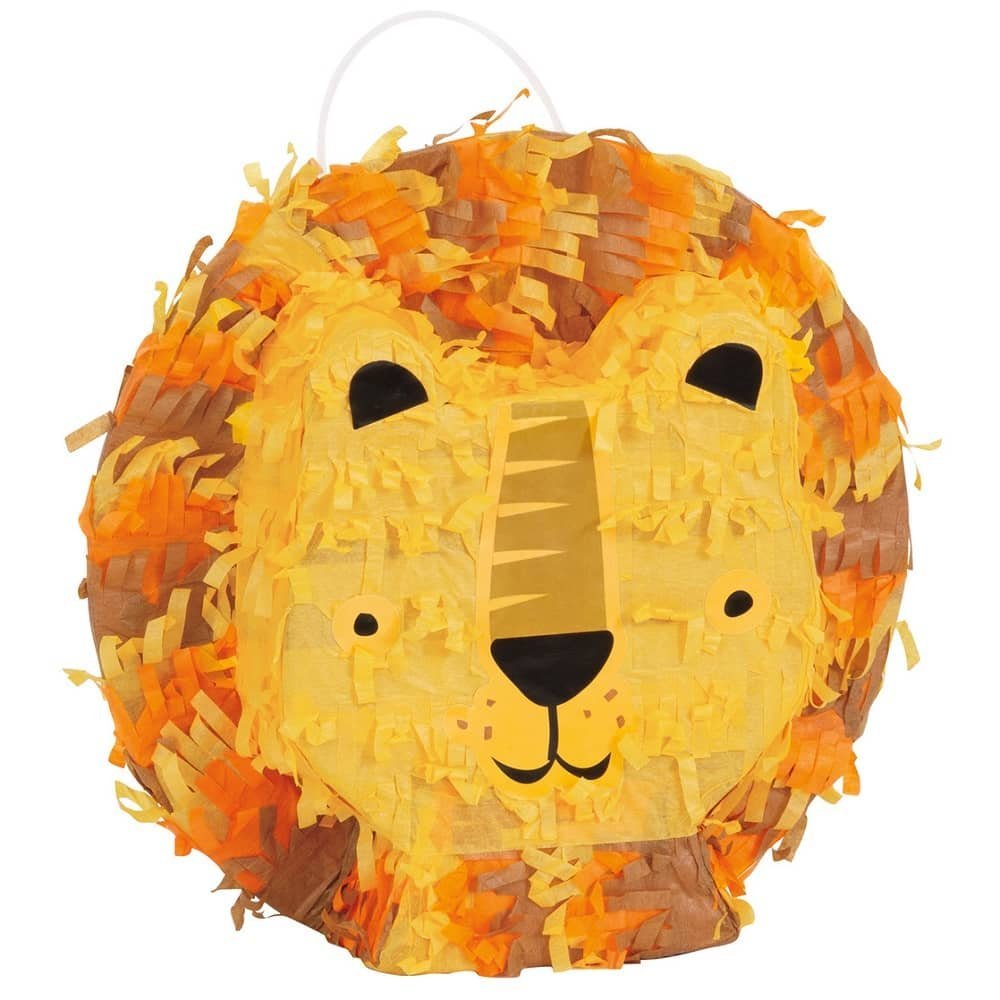 Mini Pinata Lion Jungle Safari Animal Party Game Activities 75896 - Party Owls