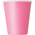 Hot Pink Solid Colour Paper Cups 8pk 31396 - Party Owls